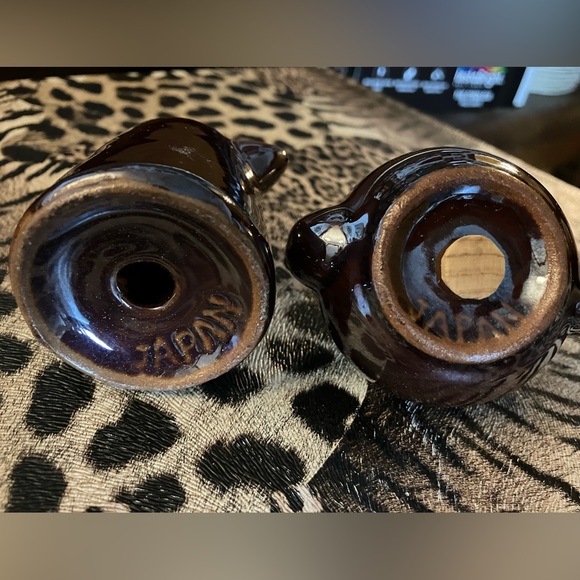 Redware Coffee Pot and Teapot Salt & Pepper Shakers - Picture 7 of 7